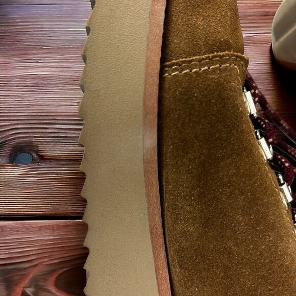 Sam Edelman Women's 7 1/2 Franc Brown Leather Hiker ankle Boot new - Picture 8 of 8